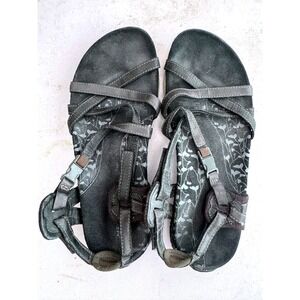 Merrell Womens Sandals Size 8 Black Strappy Comfort Walking Shoes Outdoor